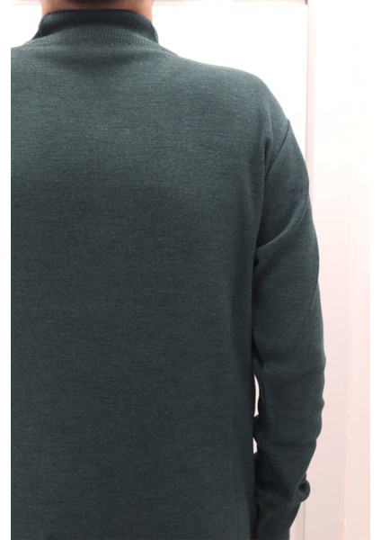 Fistan Store Erkek Desenli Spor Kesim Rahat Kalıp Yarım Balıkçı Yaka Kışlık Yünlü Kazak fırsatları