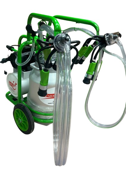 Aliminyum Güğümlü Çiftli Süt Sağma Makinası - 2 Yıl Garantili