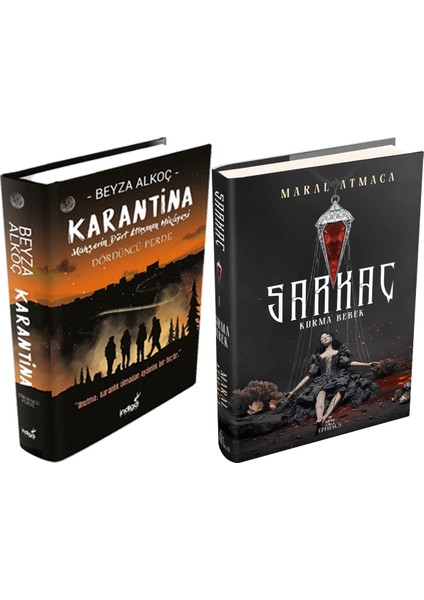 Sarkaç 1 Kurma Bebek Ciltli ve Karantina 4 Ciltli Beyza Alkoç 2li Set