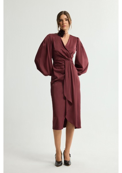 Uzun Kollu Anvelop Elbise Murdum 124L9661000 modelleri