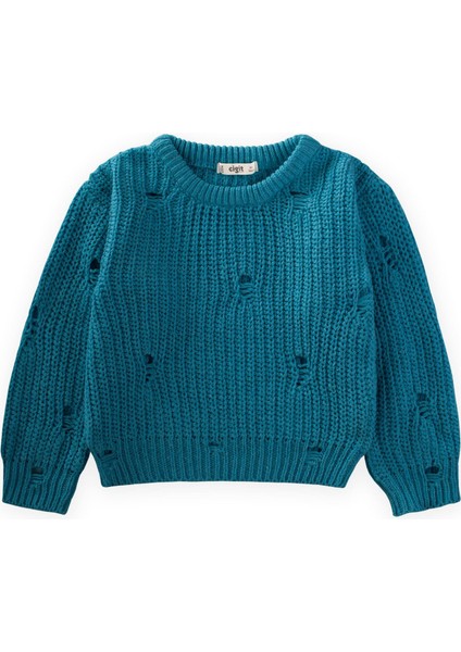 Selanik Triko Kazak 2-8 Yaş Petrol