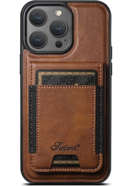 iPhone 16 Pro Kılıf H17 2-1 Manyetik Mıknatıs Kartlıklı Kapak