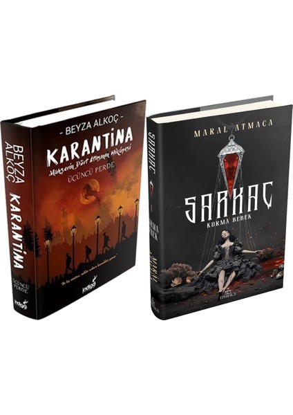 Sarkaç 1 Kurma Bebek Ciltli ve Karantina 3 Ciltli Beyza Alkoç 2li Set