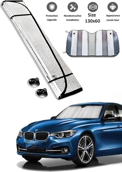 Araba Ön Cam Güneşlik Ultraviyole Güneş Korumalı 130X60 cm Ithal Oto Ön Cam Güneş Koruyucu fiyatları