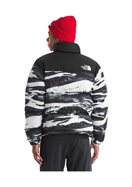 M 1996 Retro Nuptse Jacket -Print Erkek Outdoor Montu (700 Dolgu Kaz Tüyü) NF0A8D16DJI1 Siyah fırsatları