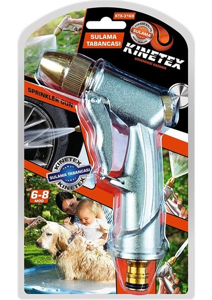 Sulama Tabancası 6-8mod - Çelik Basınçlı (5332)