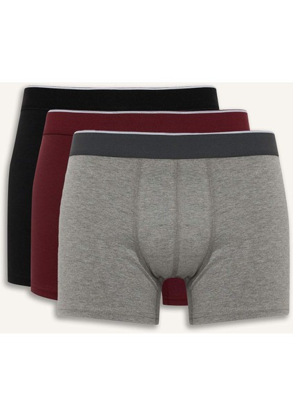 Regular Fit 3'lü Boxer