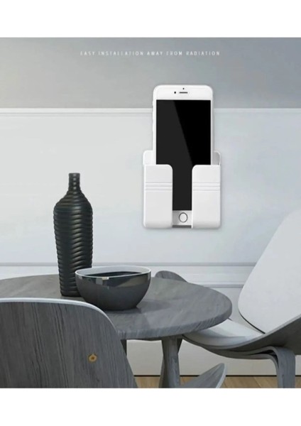 Telefon ve Kumanda Standı Duvara Monte Telefon Tutacağı Kumanda Tutacağı Akrobat Beyaz Belirtilmemiş fiyatları