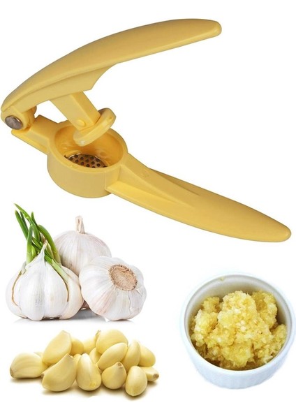 Pratik Kolay Yıkanabilir Sarımsak Ezme Aparatı Sarımsak Ezici Pres (5332)
