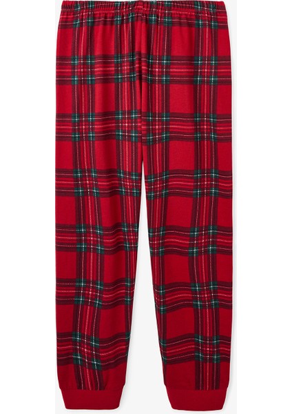 Kırmızı Erkek Çocuk Wishlist Baskılı Uzun Kollu Pamuklu Pijama Takımı modelleri