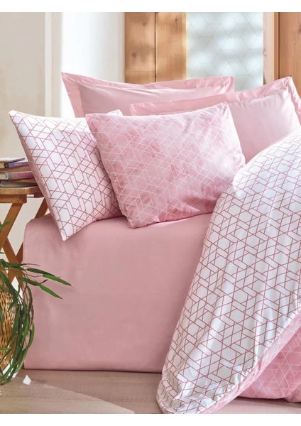 Cotton Box Çift Kişilik Nevresim Takımı Minimal Best Pembe fiyatları