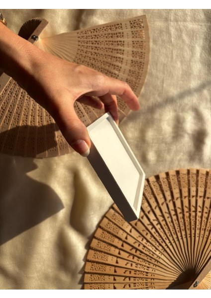 3'lü Set Şık, Dekoratif, Mücevher, Tabak ve Bardak Altlığı Seti Hediyelik Eşya