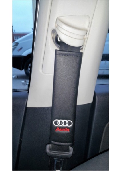 Audı Deri Emniyet Kemer Kılıfı Siyah Iki Adet Tr