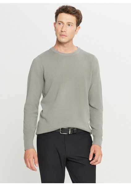 Bisiklet Yaka Standart Su Yeşili Erkek Kazak ACE049261318_SUY modelleri