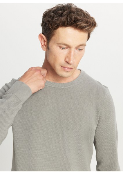 Bisiklet Yaka Standart Su Yeşili Erkek Kazak ACE049261318_SUY fırsatları