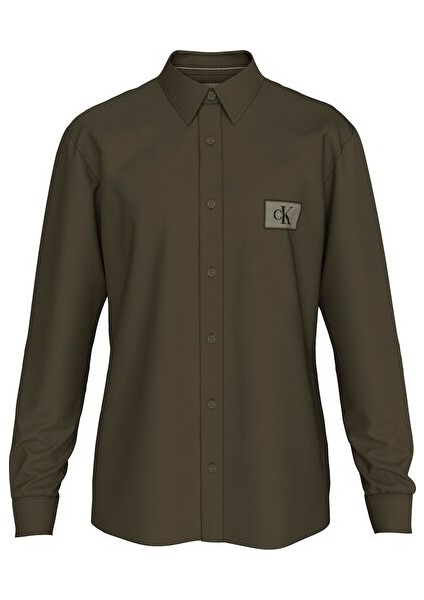 Woven Label Cotton Twıll Shırt