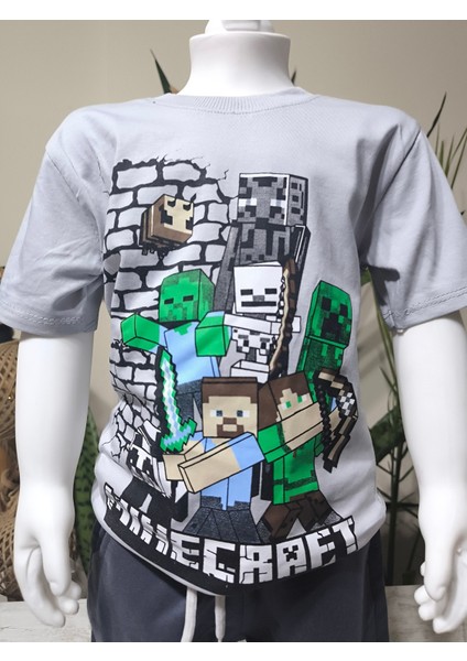 Erkek Çocuk Şortlu Takım, Minecraft indirimleri