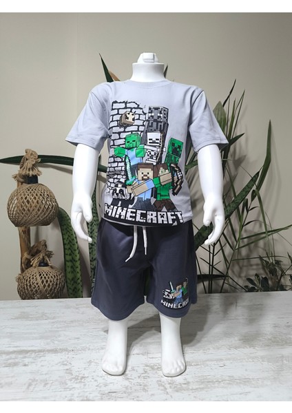 Erkek Çocuk Şortlu Takım, Minecraft
