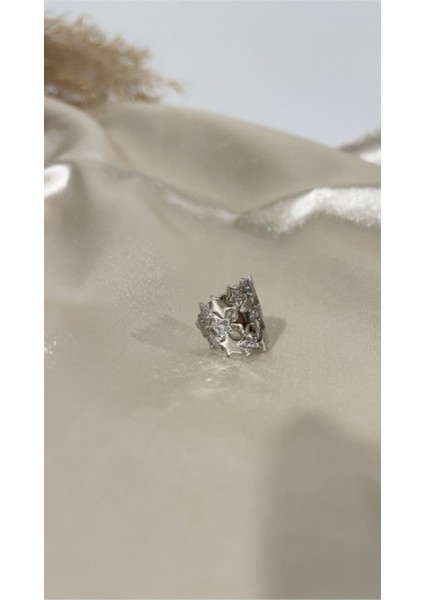 Rodyum Zirkon Taşlı Yıldız Kıkırdak Küpe fiyatları