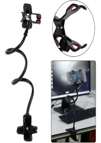 Akrobat Masa Telefon Tablet Tutucu Masa Tutacağı Siyah Siyah Poliüretan Tr modelleri