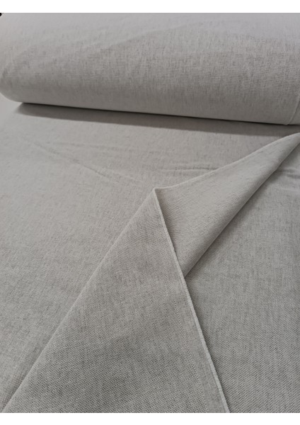 Koyu Krem Hasır Keten Fon Perde - Pilesiz - Tek Kanat - IO100