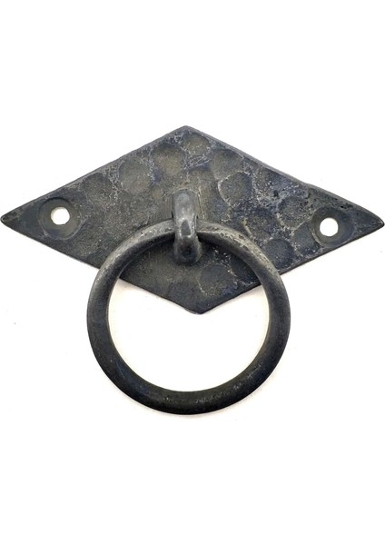 Buğz Antika Tarz Dekoratif Pirinç Yan Baklava Kapı Kulbu - 41X82 Mm, Oksit