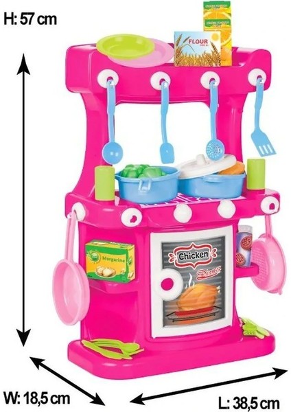 Buğz 03 335 Hamarat Ayaklı Mutfak Seti Pembe modelleri