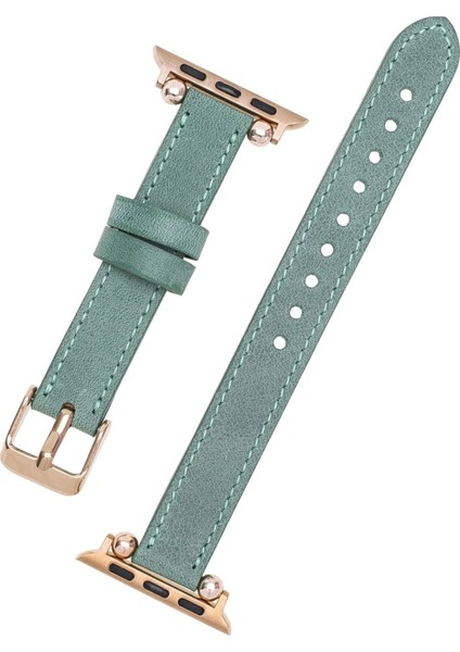 Apple Watch Uyumlu Deri Kordon 42-44-45MM Ferro CZ12 modelleri