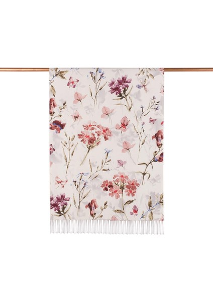 Ipekevi Yonca Bahçesi Desenli Ipek Şal Gümüş fiyatları