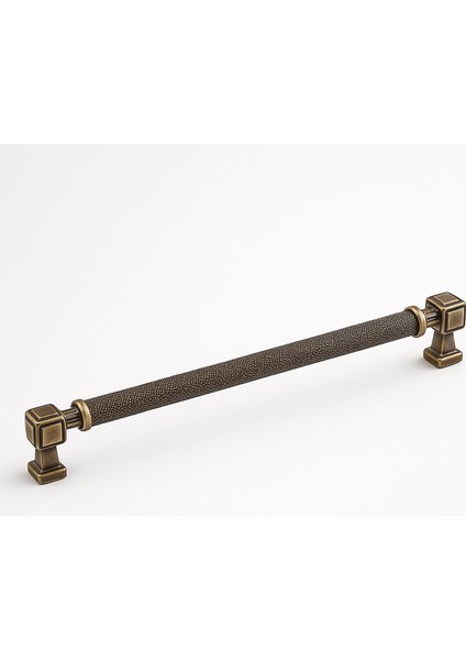 Talas Antik Sarı 256 mm Tırtıklı Metal Kulp Kapak Kulpu Dayanıklı Kulpları Mobilya Çekmece Dolap