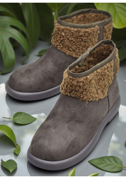 616 Günlük Kadın Bot Süet Içi Kürklü Yüksek Kalın Taban Kışlık Bot fiyatları
