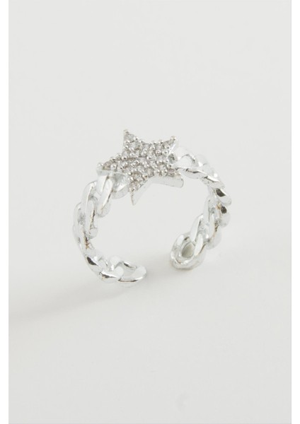 Yıldız Zirkon Taşlı Yüzük