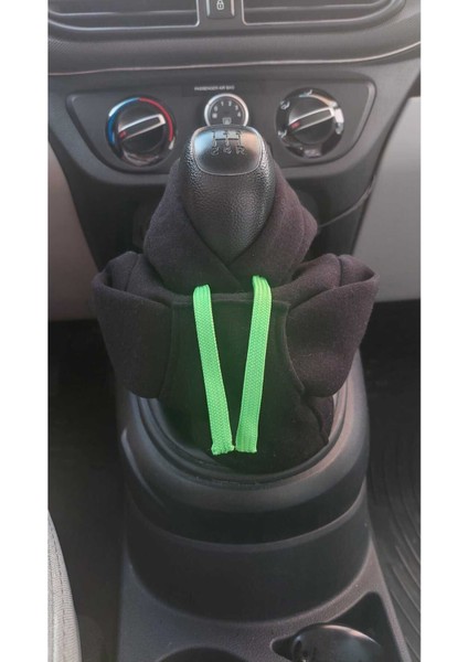 Vites Süsü - Araç Vites Kıyafeti - Siyah Vites Poları - Her Araca Uyumlu Vites Topuzu Süsü
