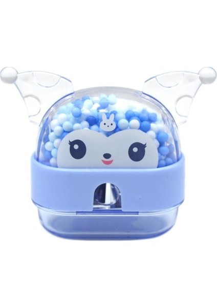 Kuromi Kalemtraş 4 Adet Boncuklu Hazneli Tek Bıçaklı Kalem Açacağı Sevimli Plastik Kalem Traş Çöp Hazneli modelleri