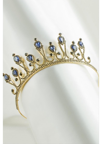 Lüks Taşlı Gelin Tacı