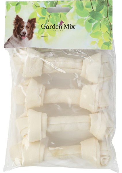 Techmrt Gardenmıx Beyaz Düğümlü Derı Kemık 5-5,5” – 4'lü