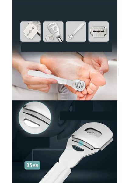 Solingen Ocean Raspa Aleti - Jiletli Ayak Topuk Törpüsü Nasır Temizleyici Solingen Profesyonel fırsatları