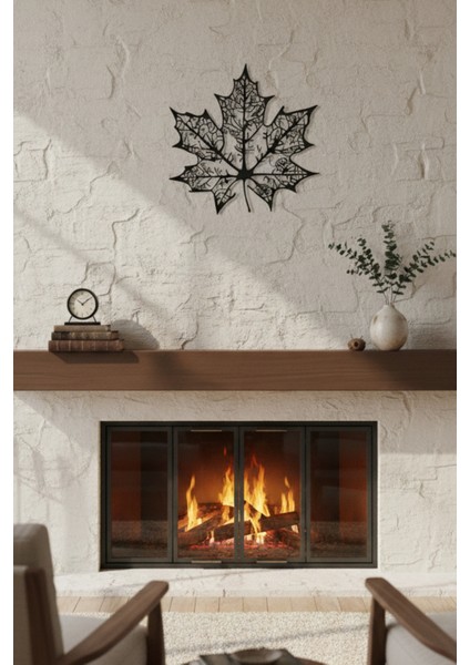 Metal Tasarım Akçaağaç Yaprağı Metal Duvar Dekoru Tablo 45X45 & 60X60 cm fiyatları