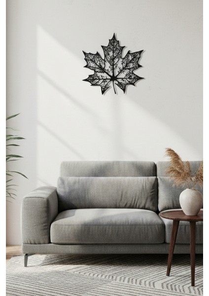 Metal Tasarım Akçaağaç Yaprağı Metal Duvar Dekoru Tablo 45X45 & 60X60 cm fırsatları
