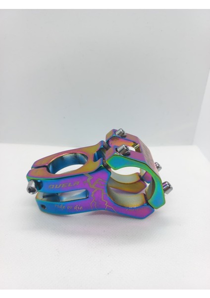 Bisiklet Gidon Boğazı Mtb Bmx Yol Yarış Uyumlu - 31.8mm Alüminyum Güçlü Boğaz Rainbow Renkli