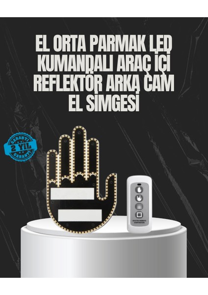 uzaktan kumandalı led el park uyarı cihazı 2025 model - mct6761-6842