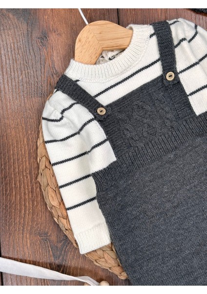 Pamuklu Triko Şapkalı Tulum 2li Erkek Bebek Takım modelleri