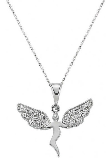 Gümüş Meleğim Bayan Kolye