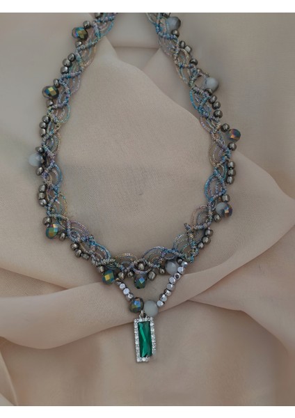 Makrome Bohem Ip Örme Renkli El Yapımı Bağlamalı Kolye fırsatları