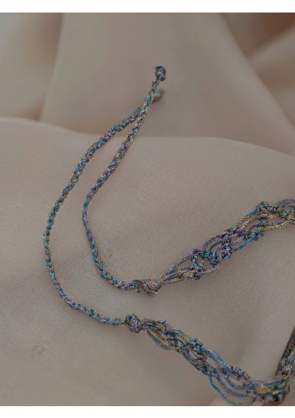 Makrome Bohem Ip Örme Renkli El Yapımı Bağlamalı Kolye indirimleri