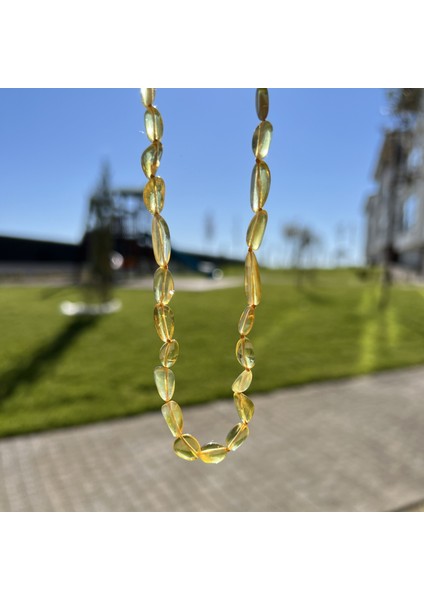 Kehribar Bebek Diş Kolyesi 33 cm TKY0411