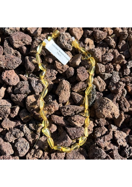 Kehribar Bebek Diş Kolyesi 33 cm TKY0411 indirimleri