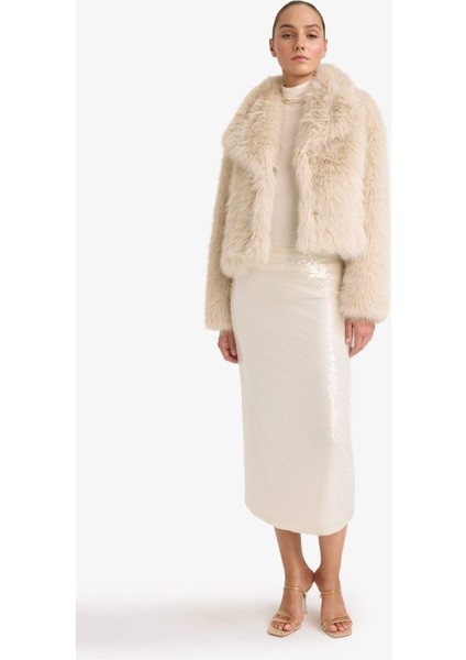 A Kesim Normal Bel Payetli Kumaş Etek G4363AX25AU fiyatları