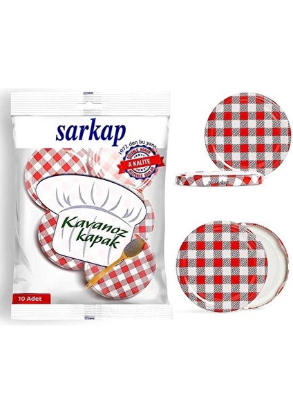 4 Adet Sarkap Kavanoz Kapağı 10'lu