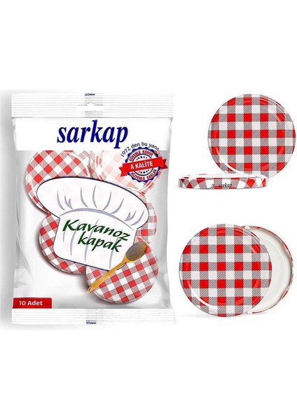 4 Adet Sarkap Kavanoz Kapağı 10'lu fiyatları